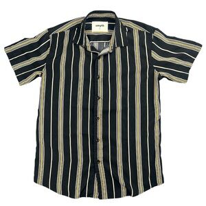 Smyth Men’s Short Sleeve Button Down Striped Shirt In Size XS